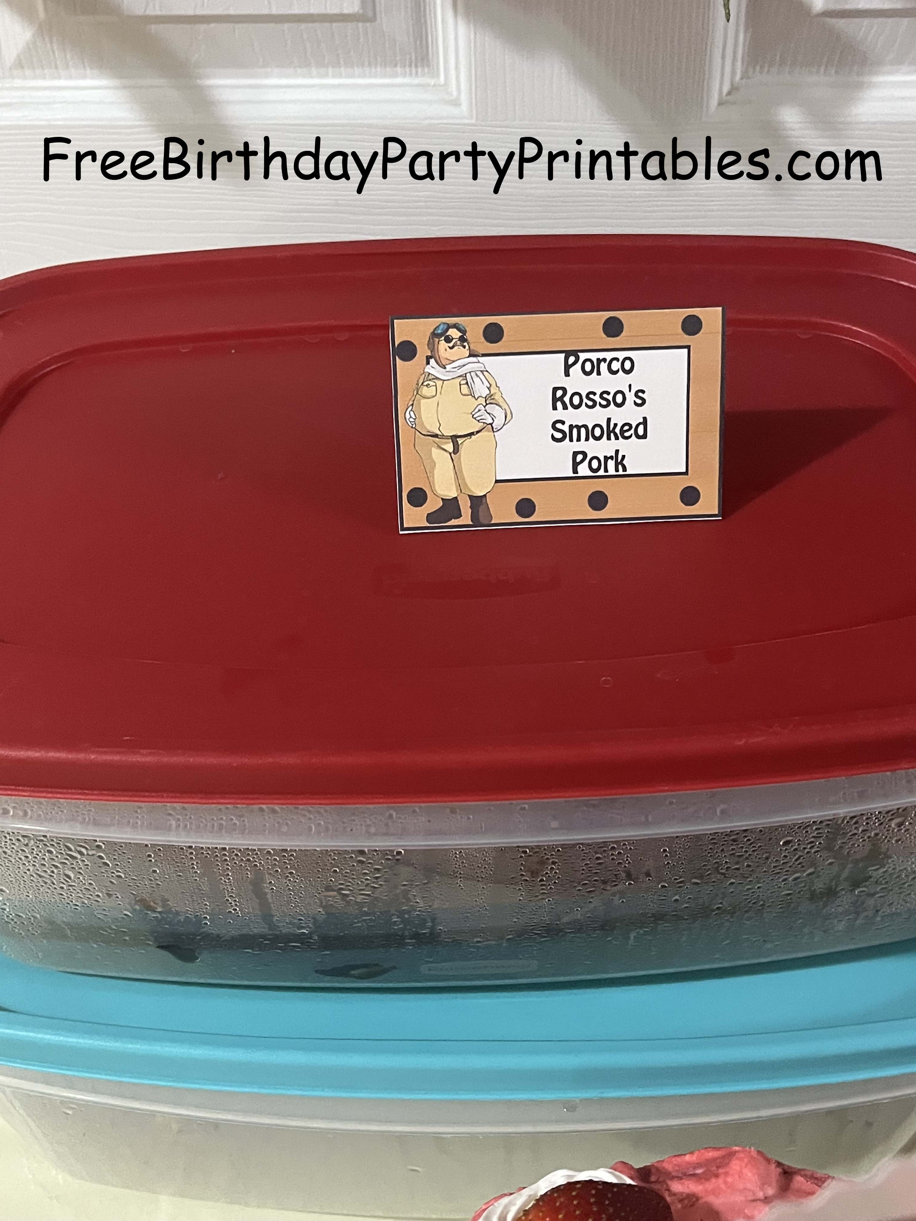 Free Birthday Party Printables